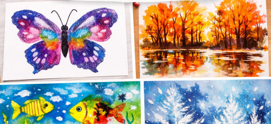 Монотипия для детей: что это такое и как рисовать в этой технике