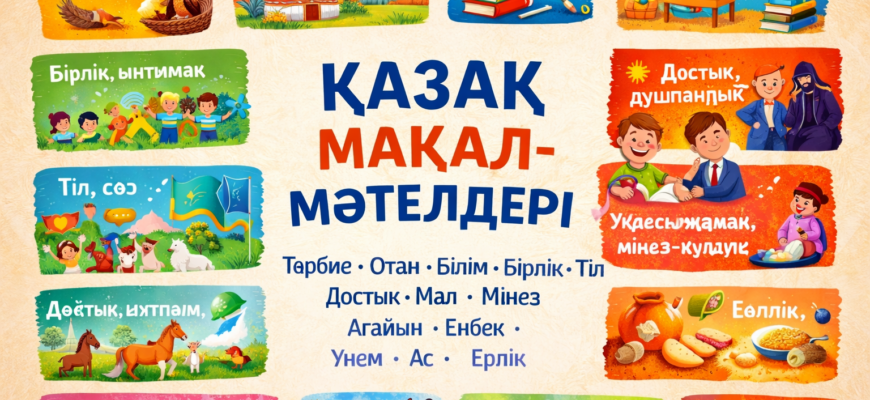 Қазақ мақал-мәтелдері: тақырыптар бойынша толық жинақ